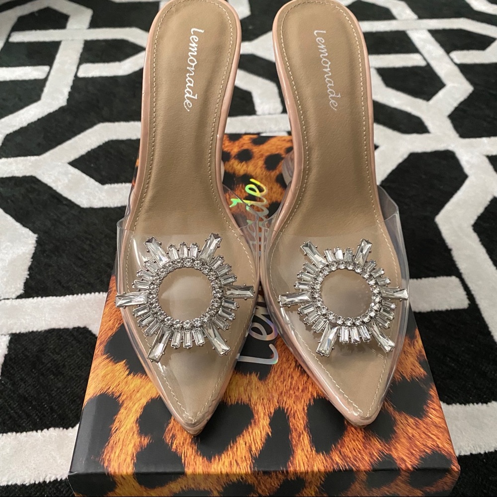 PVC Chunky Heel Mule - Picture 3 of 4